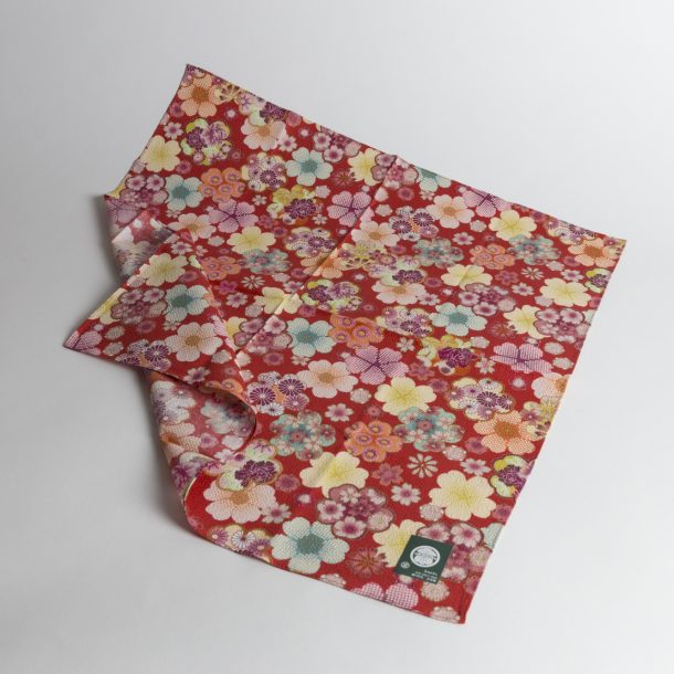 image produit Furoshiki 50 Multifleurs Rouge