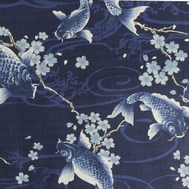 image produit Coton/m Koi et Sakura Marine