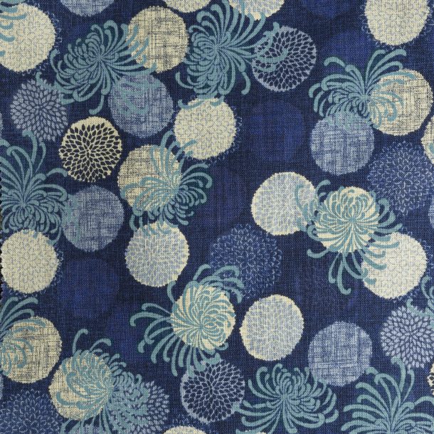 image produit Coton/m Matière Chrysanthème Indigo